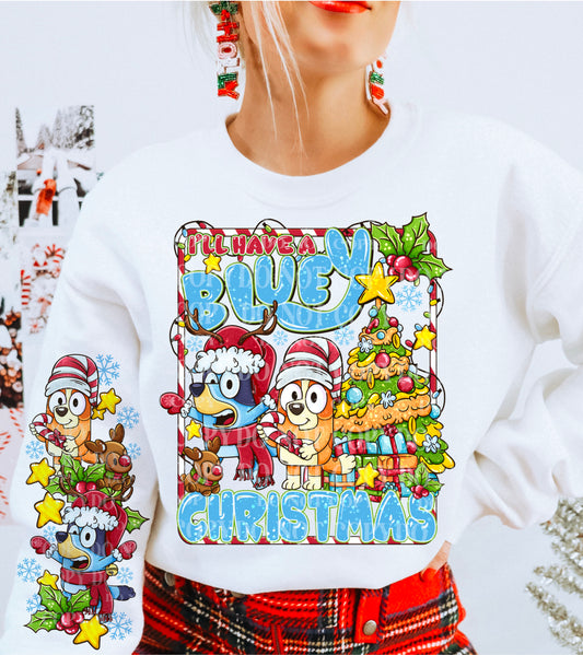 Bluey Christmas DTF