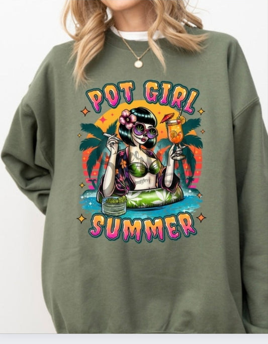 Pot Girl Summer Crew