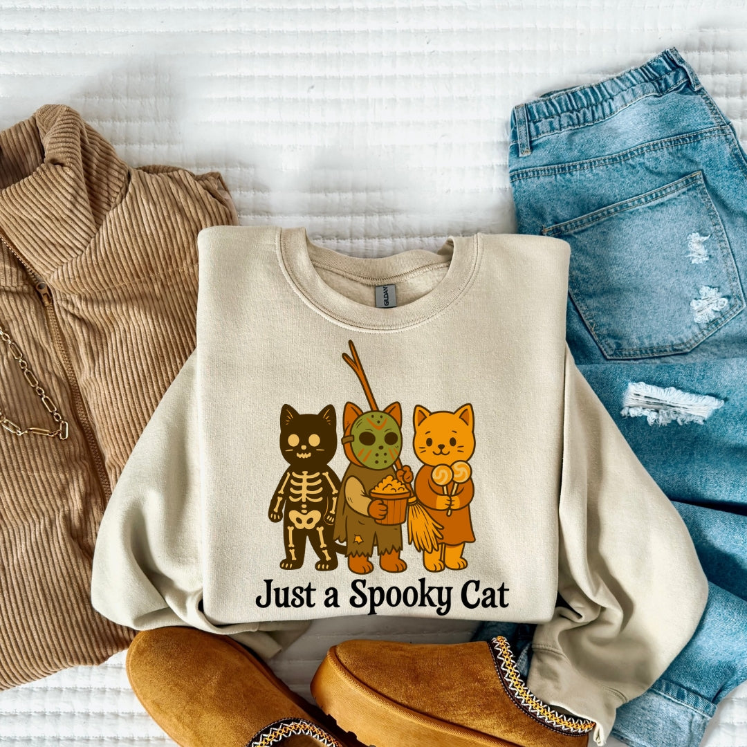 Just A Spooky Cat Crewneck
