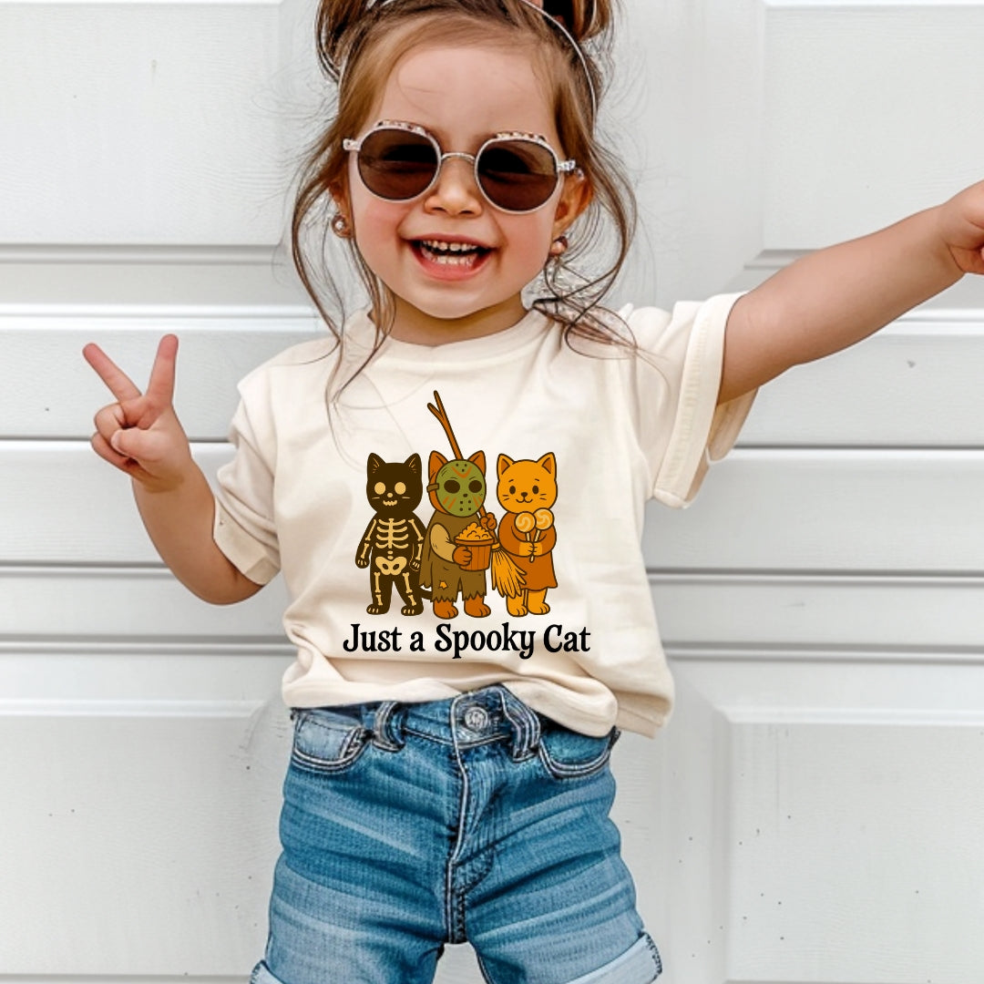 Toddler Just A Spooky Cat Tee