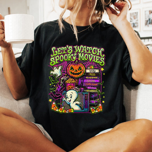Let's Watch Spooky Movies Tee