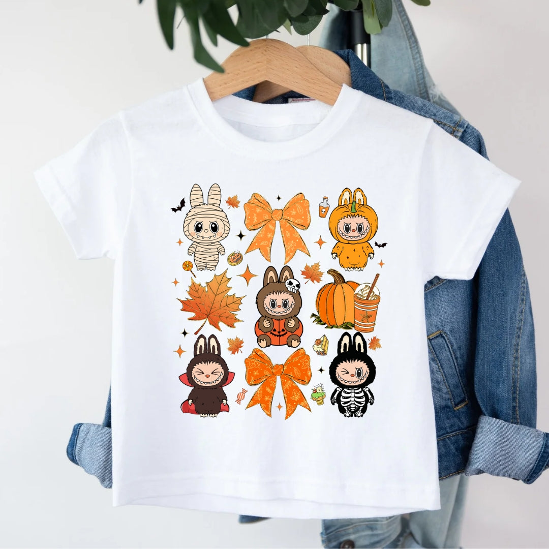 Toddler Monster Tee {Orange Bows}