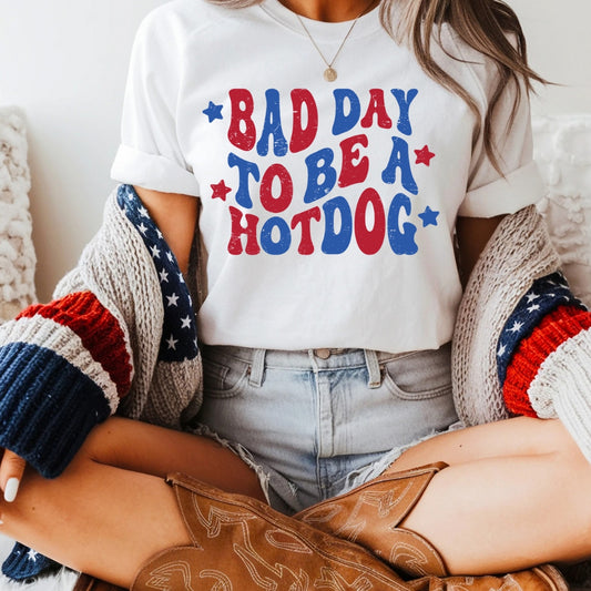 Bad Day To Be A Hot Dog {Red & Blue Print}