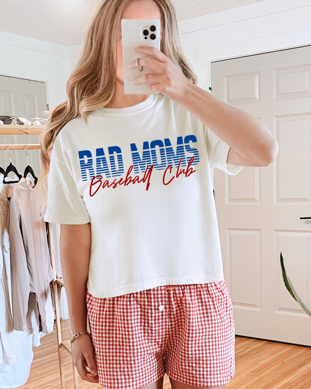 Rad Moms Baseball Club - boxy crop tee