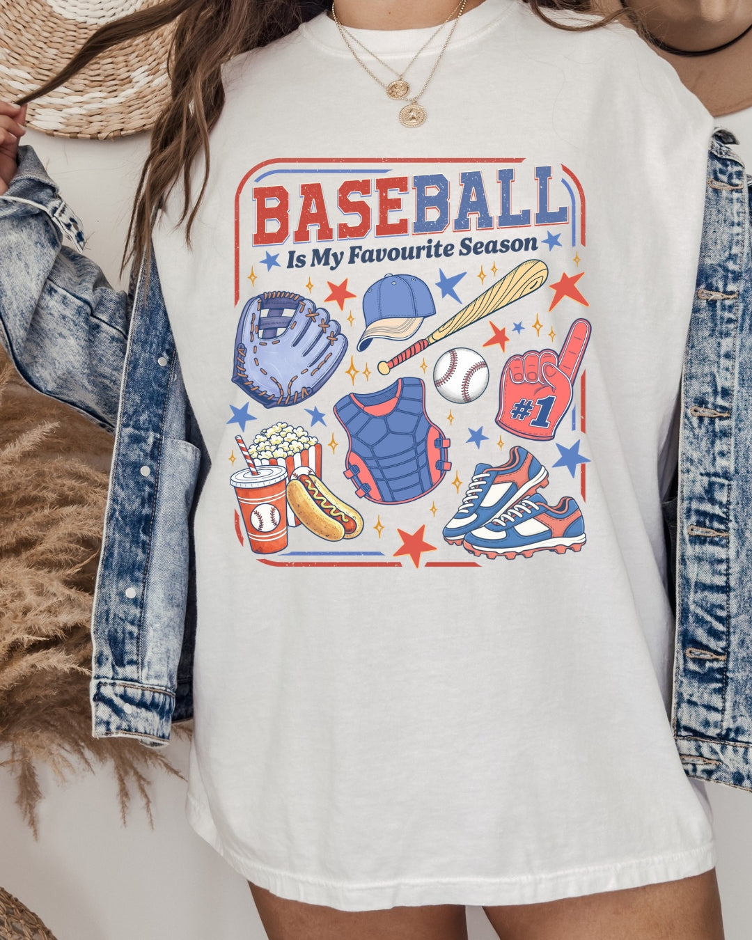 Baseball is my Favourite Season - oversized tee