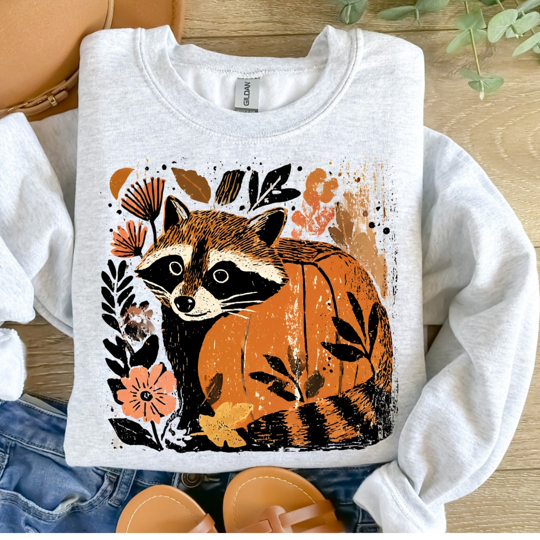 Raccoon Pumpkin Crew