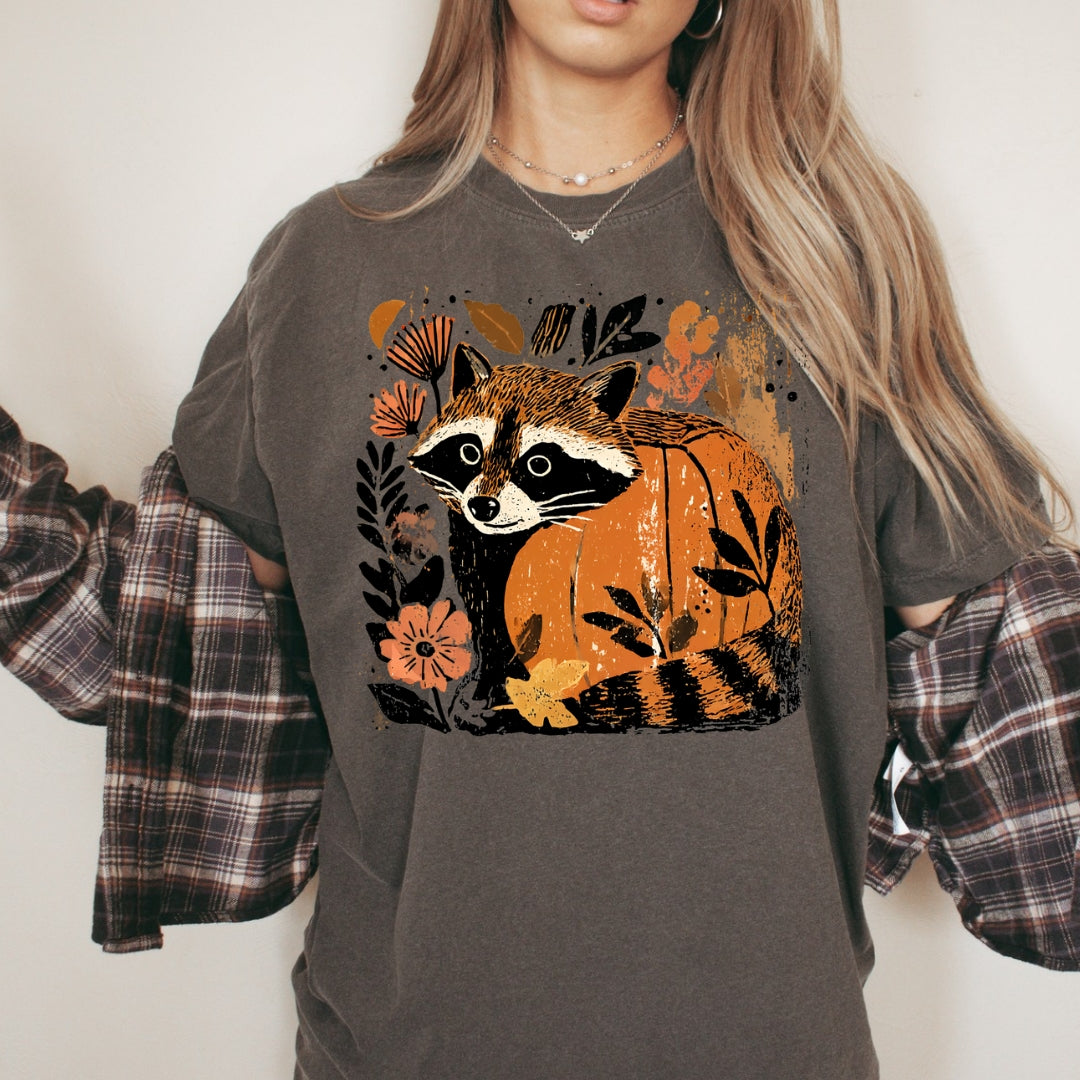 Raccoon Pumpkin Tee