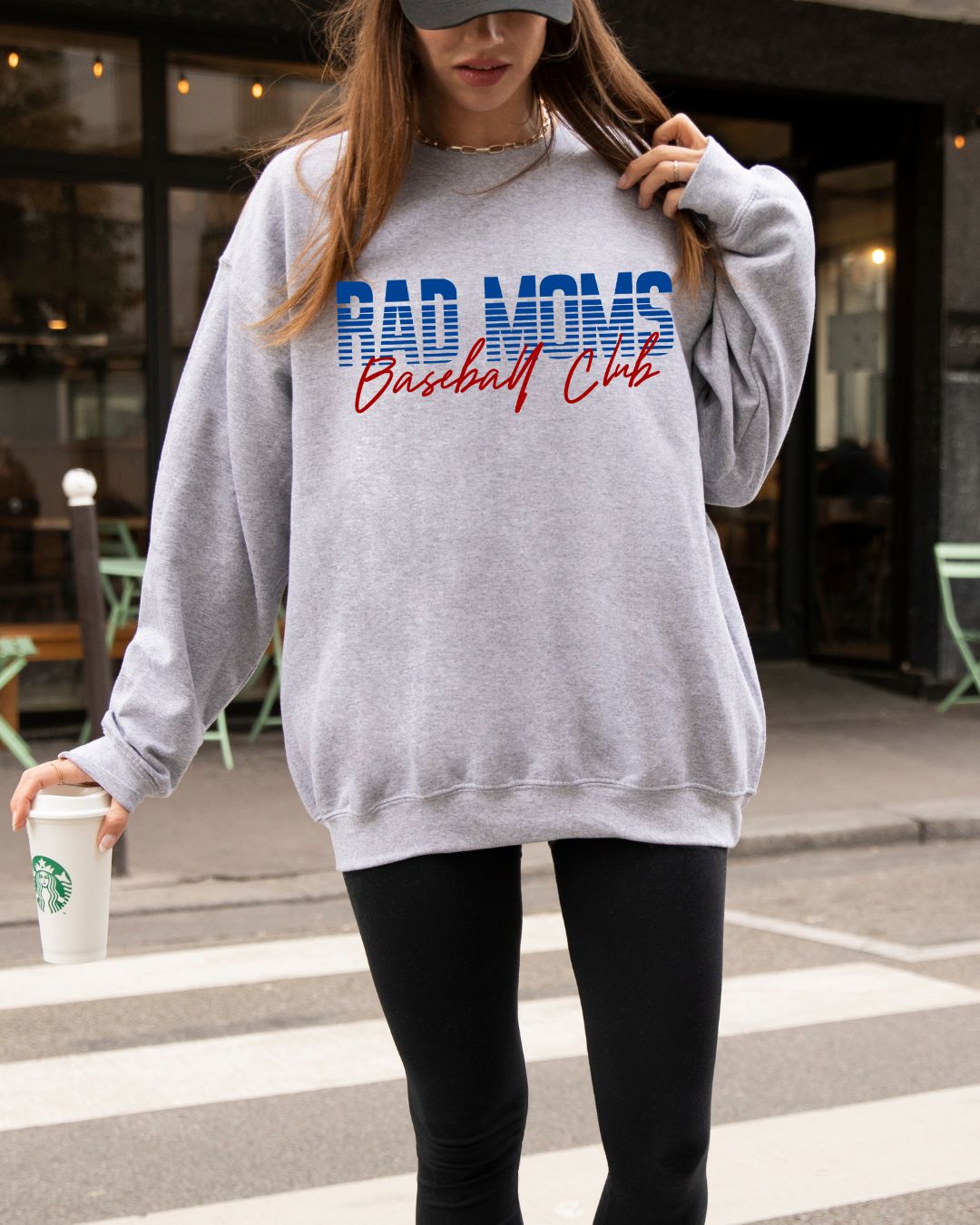 Rad Moms Baseball Club - Crewneck Sweatshirt