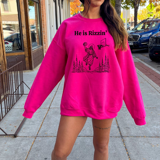 He Is Rizzin - Crewneck