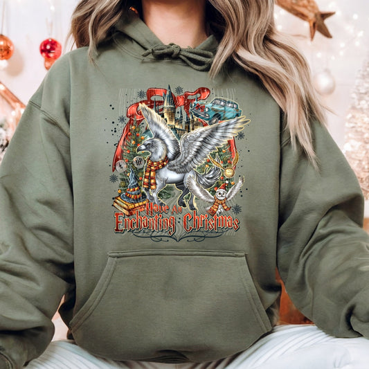 Enchanting Christmas Hippogriff Hoodie