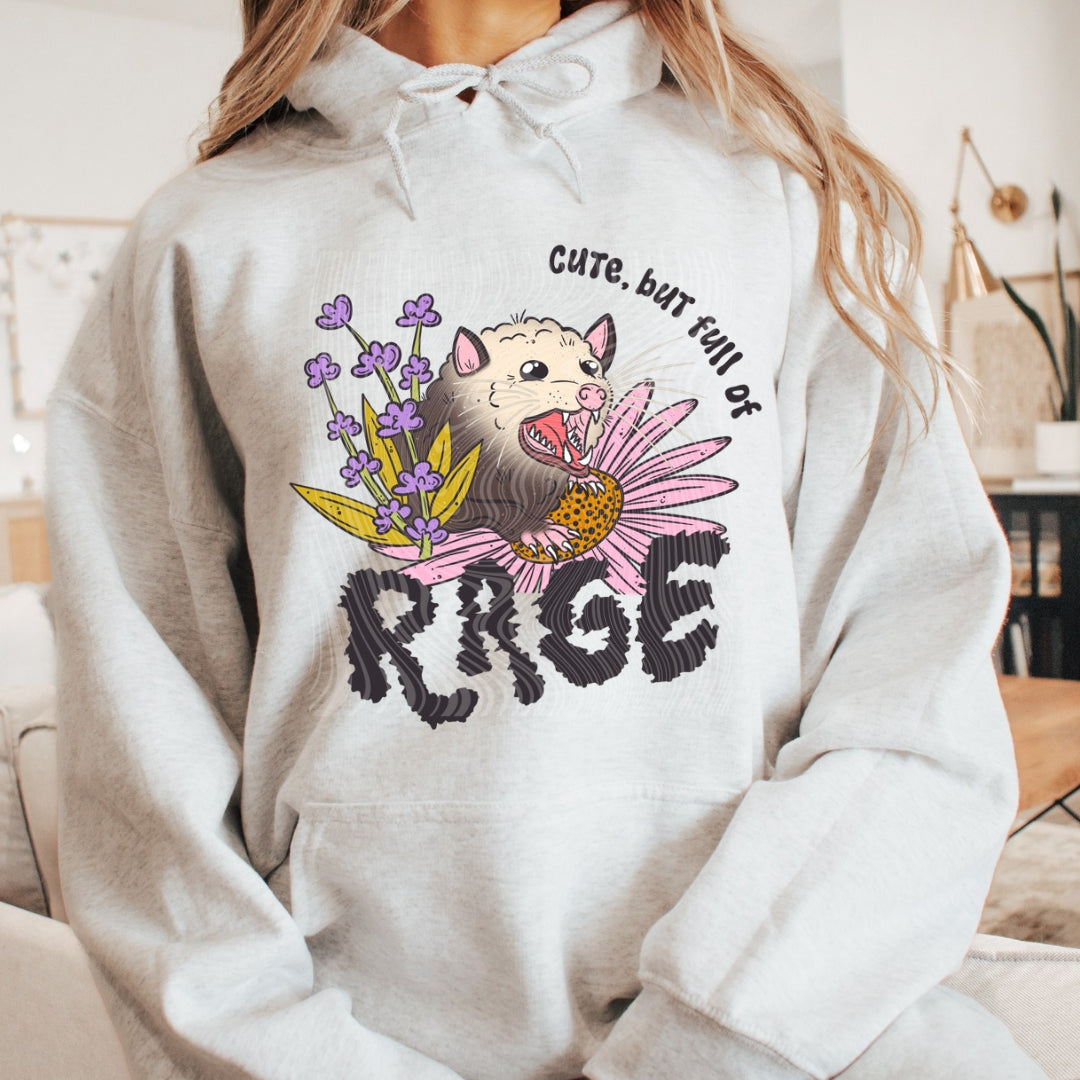 Cute, But Full Of Rage Hoodie