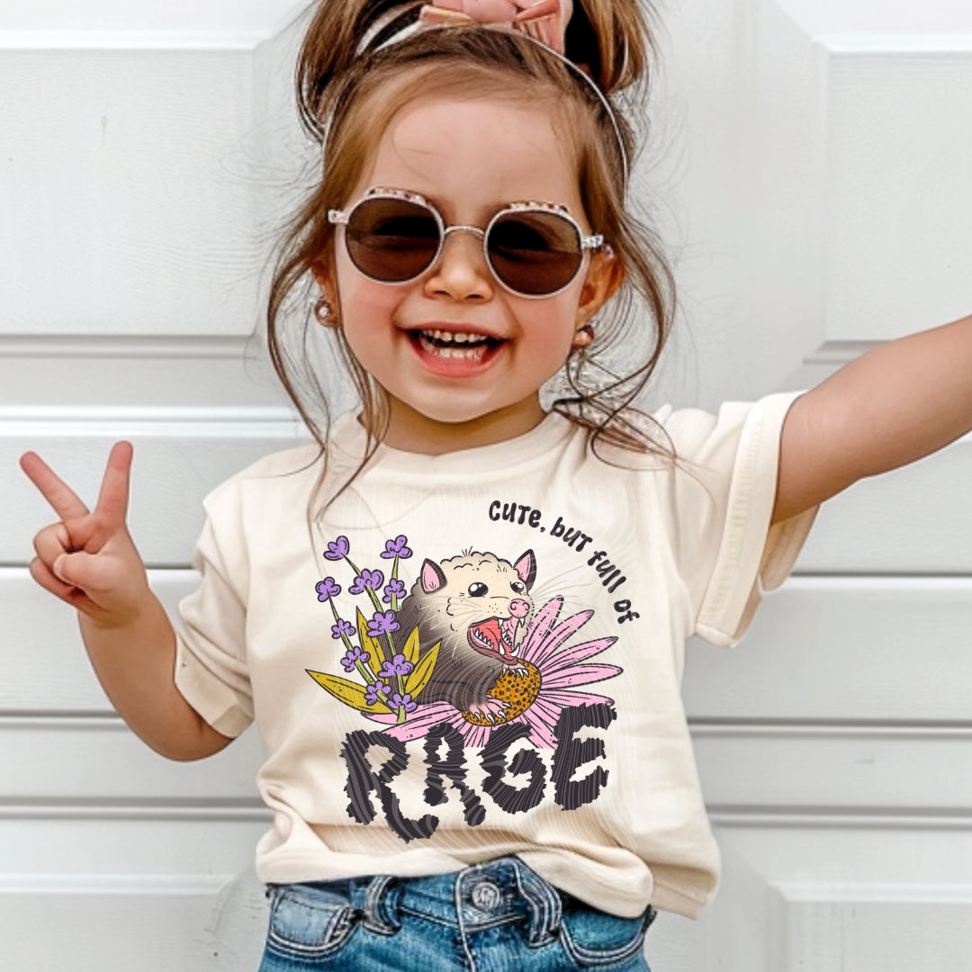 Cute, But Full Of Rage Toddler Tee