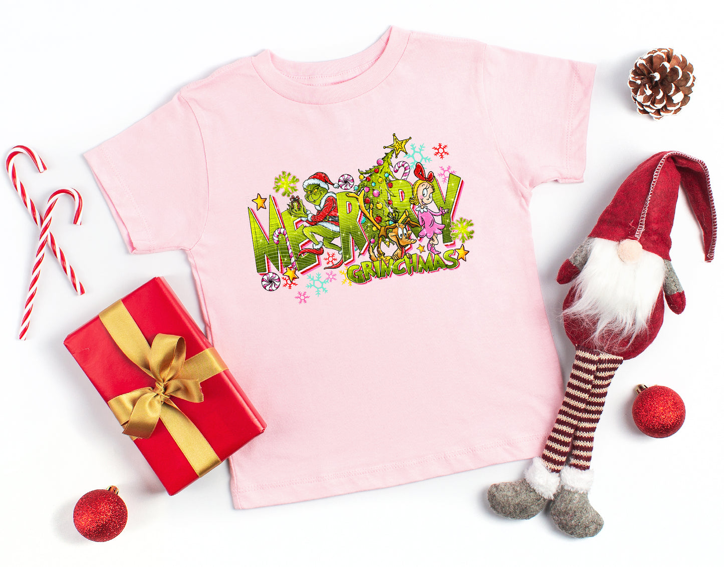 Merry Christmas (Green) Toddler Tee