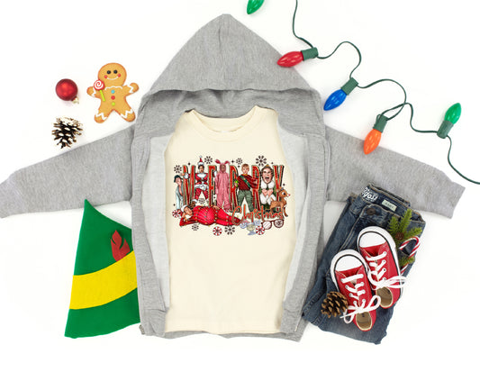 Merry Christmas (santa up front) Toddler Tee