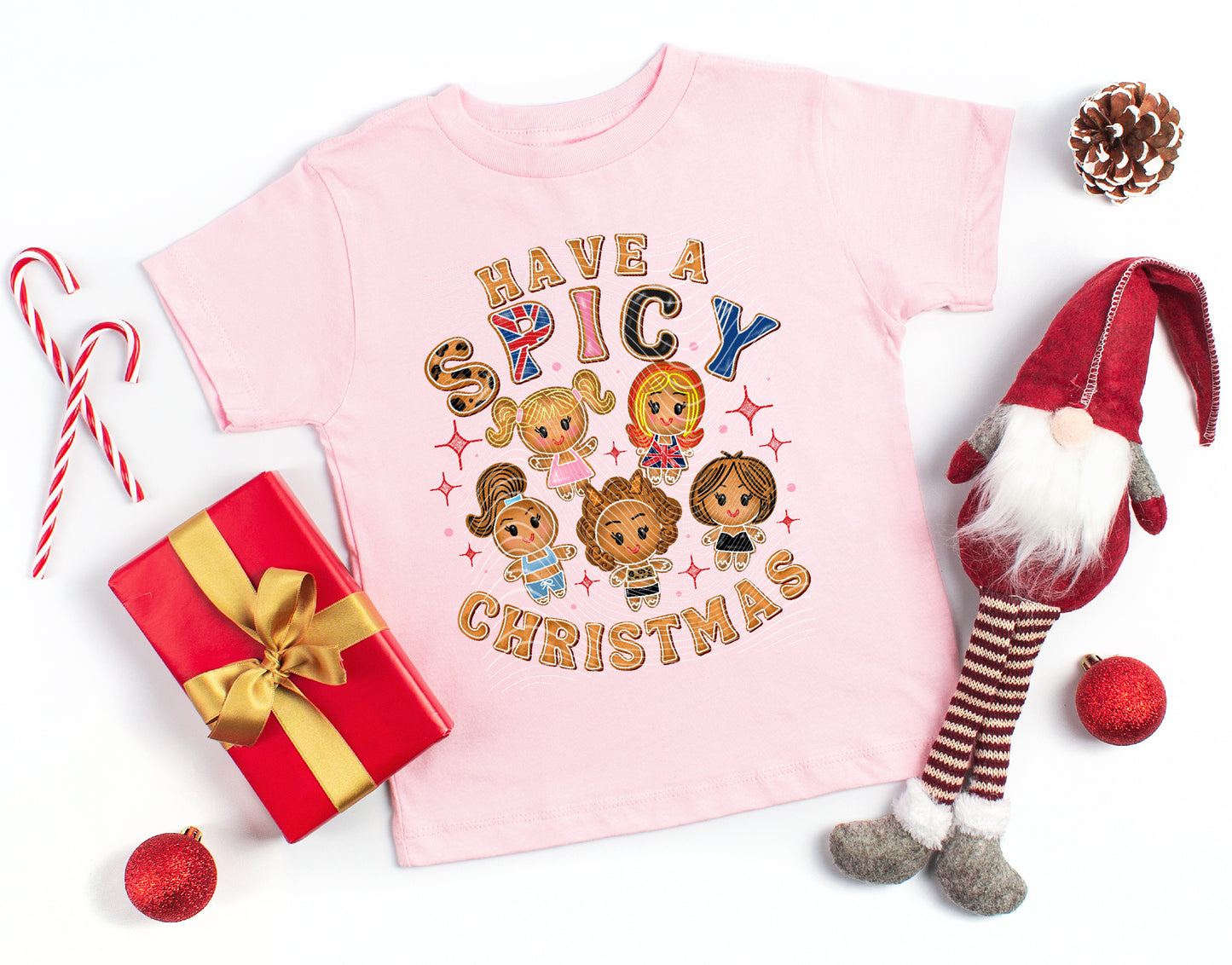 Spicy Christmas Gingerbread Toddler Tee