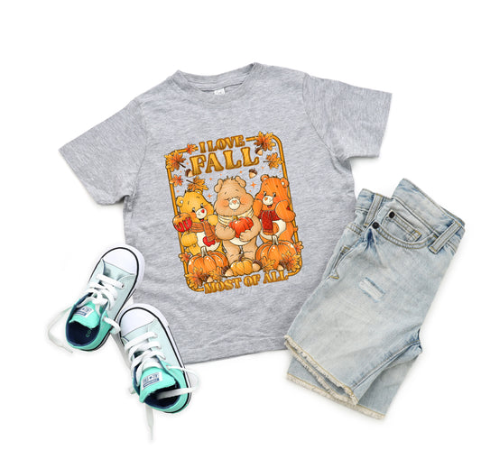 I love Fall Care Bears Youth Tee