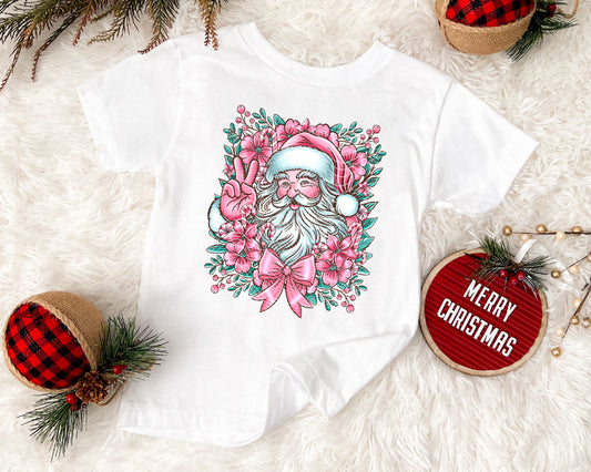 Pink Santa Youth Tee