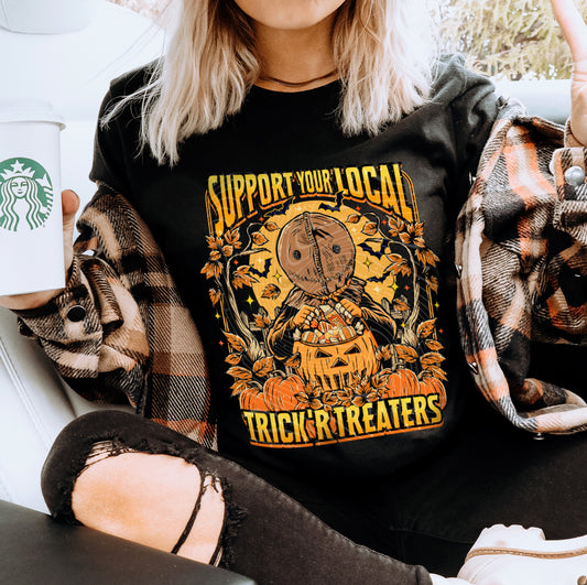 Support Your Local Trick R Treaters Adult Tee