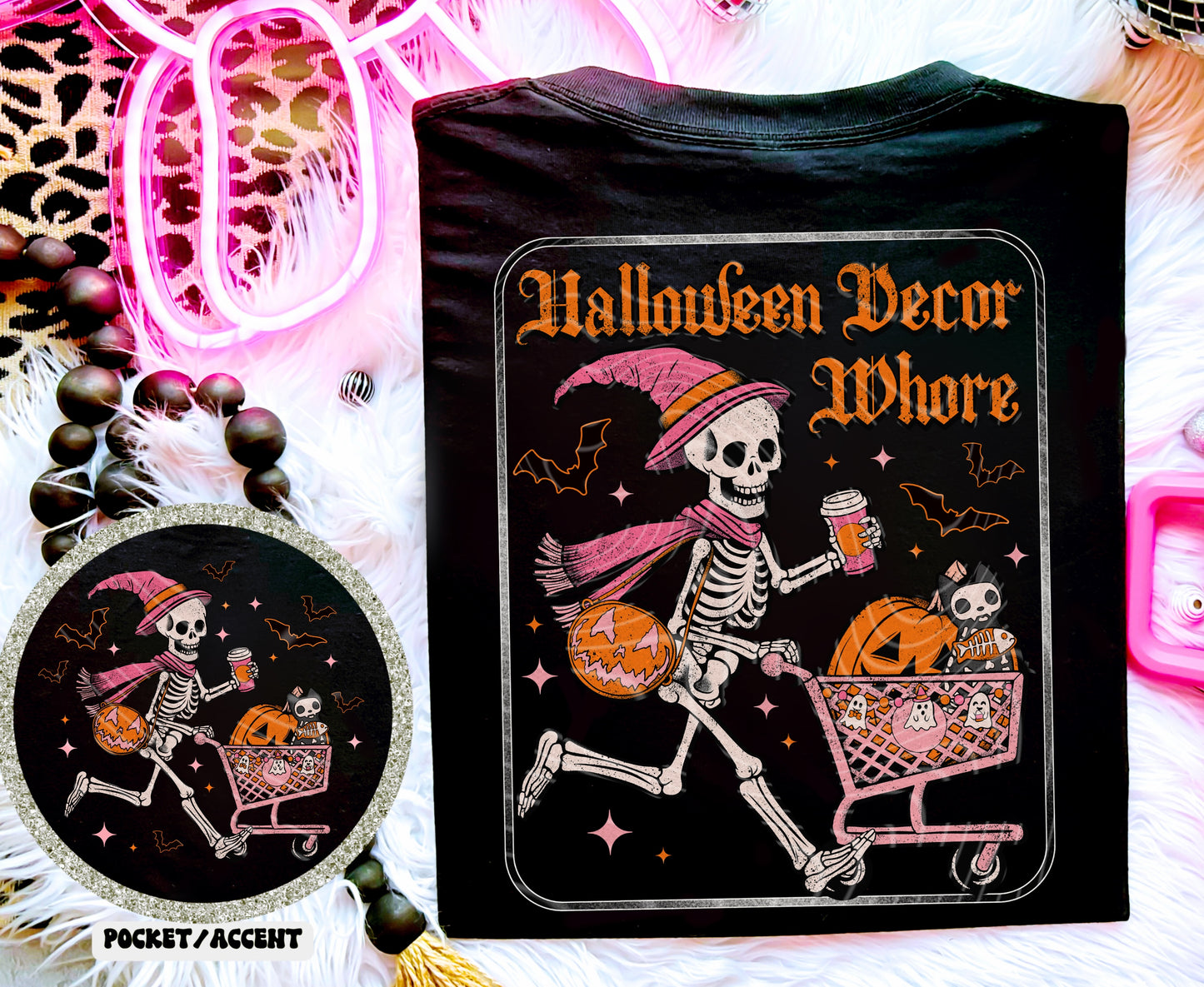 Halloween Decor Pocket Tee