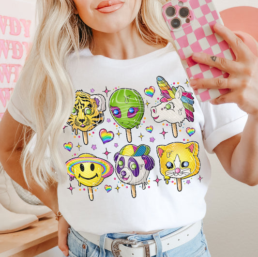 Lisa Frank Pops DTF