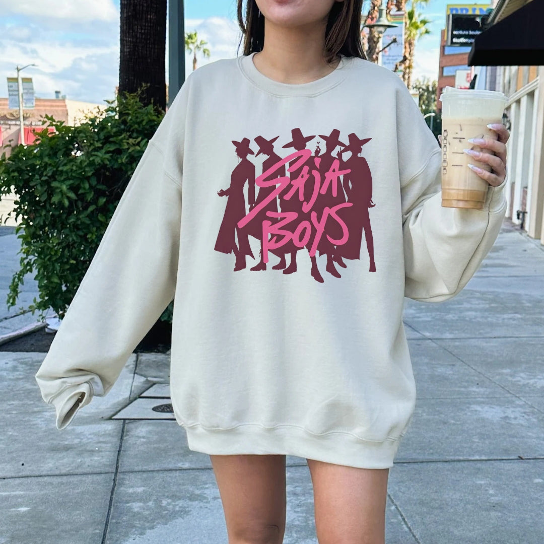 Saja Boys Silhouette Adult Crewneck