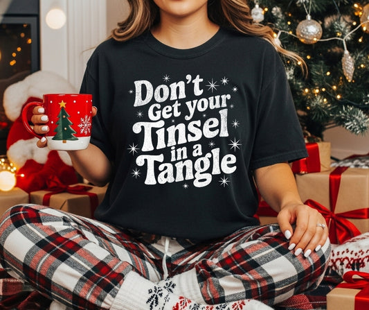 Tinsel In A Tangle Set Tee