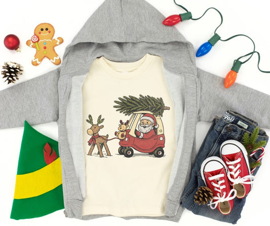 Toddler Santa Car Tee