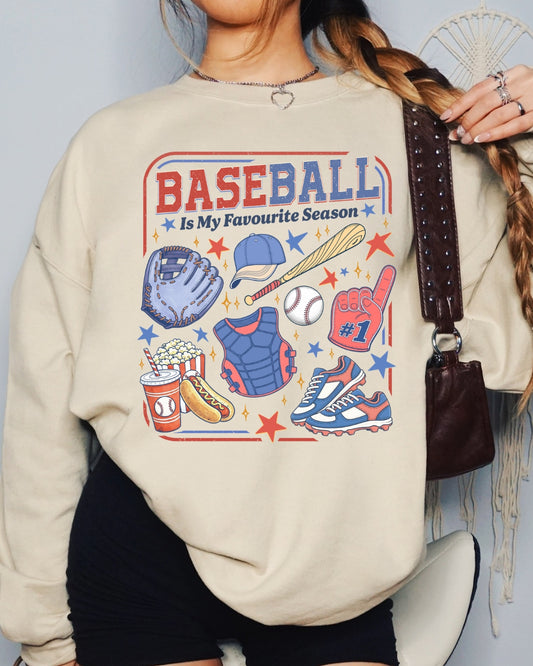 Baseball is my Favourite Season - Crewneck Sweatshirt