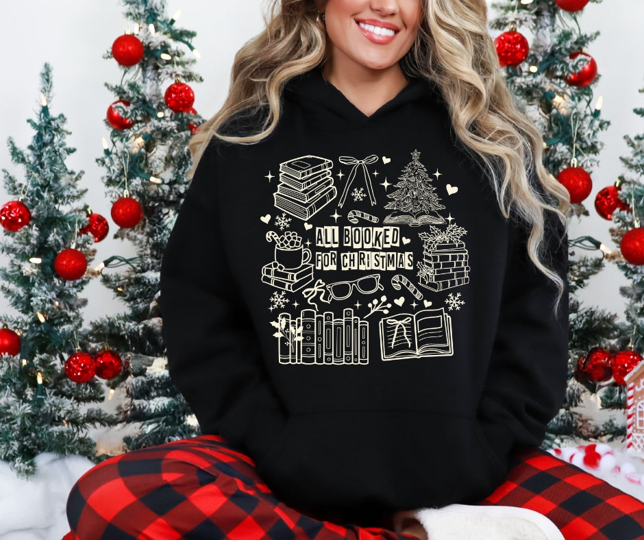 All Booked For Christmas Hoodie