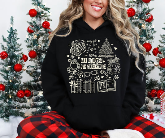 All Booked For Christmas Hoodie