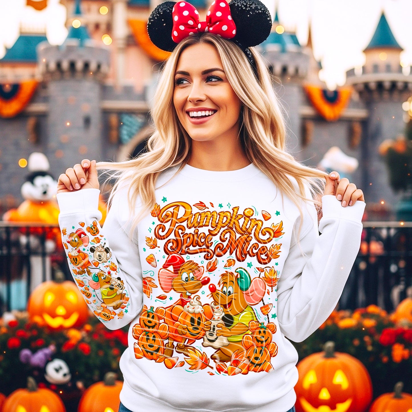 Pumpkin Spice Mice DTF