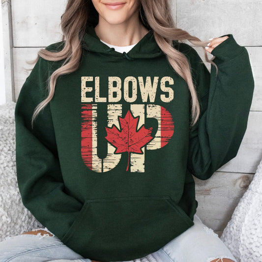 Elbows Up Hoodie {Option 3}