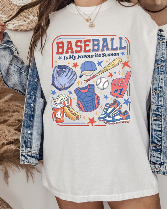 Baseball is my Favourite Season - oversized tee