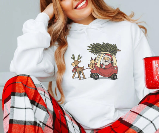 Adult Santa Car Hoodie