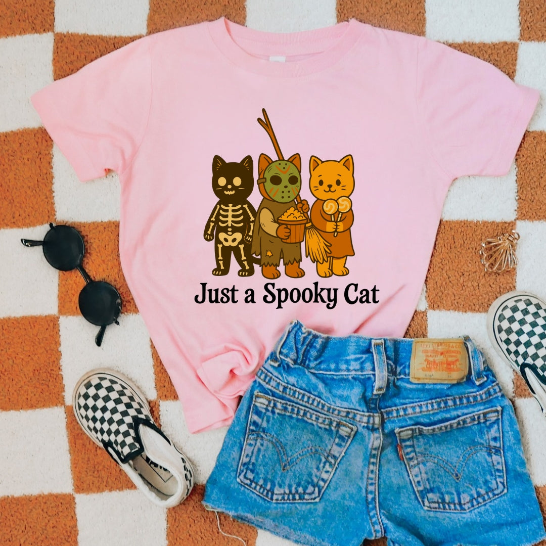 Youth Just A Spooky Cat Tee