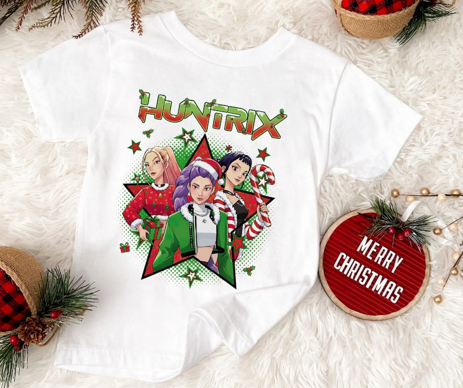 Youth Huntrix Christmas Tee 1