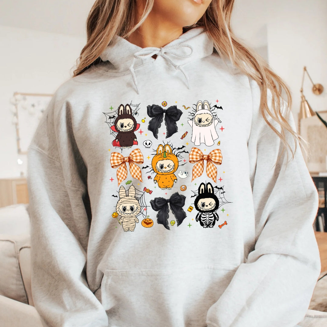 Monsters Halloween Hoodie {black bow}