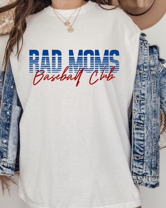 Rad Moms Baseball Club - oversized tee